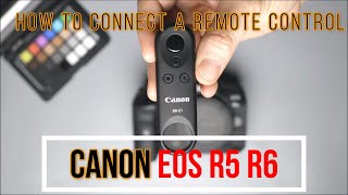 Canon EOS R5 How to Connect a Remote Control [upl. by Anilam]