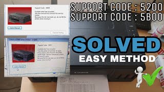 Cannon G2000 support code  5200  5B00 solved  easy way to reset cannon Pixma g2000 [upl. by Dacia]