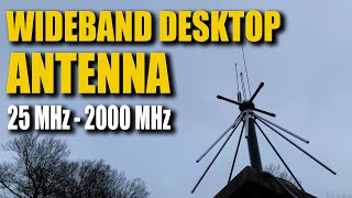 Wideband Desktop Discone Antenna  25 MHZ  2000 MHz Coverage [upl. by Monty]