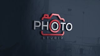 How to Easily Design A Photography Logo  Photoshop CC Tutorial [upl. by Currey]