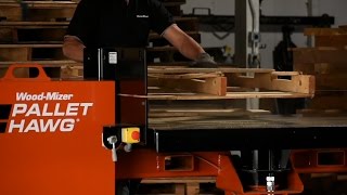 Pallet Hawg PD200 Pallet Dismantler in Action  WoodMizer [upl. by Ardnaid]