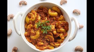 Kaju Curry  Kaju Masala  Tender Cashew nut curry [upl. by Sonitnatsnok606]