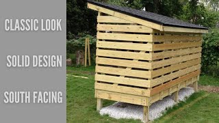 How to build a FirewoodStorage Shed [upl. by Aihsot836]