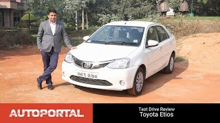 Toyota Etios Test Drive Review  Autoportal [upl. by Henryetta]