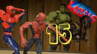 SPIDERMAN STOP MOTION Action Video Part 15 Homecoming [upl. by Kerad]