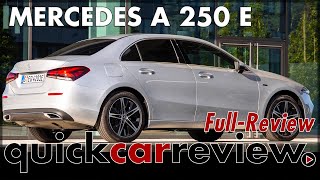 2020 Mercedes A 250 e AClass PlugIn Hybrid Facts Short Test Range Price Features English [upl. by Neelear374]