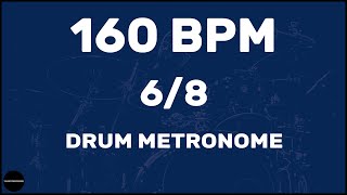 68  Drum Metronome Loop  160 BPM [upl. by Ahtnammas]