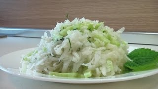 Салат из редьки с огурцом Очень вкусно [upl. by Nnanaej855]