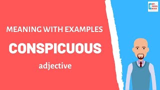 Conspicuous  Meaning with examples  My Word Book [upl. by Merv970]