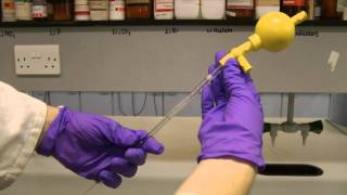 Using a volumetric pipette [upl. by Asela]