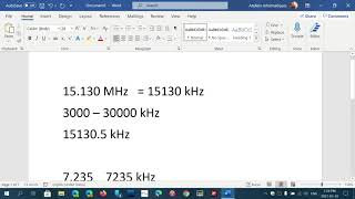 Shortwave frequencies MHz VS kHz on the frequency display [upl. by Abner875]