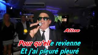 CHRISTOPHE  ALINE  KARAOKE REMIX [upl. by Kermit]