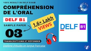 DELF B1  Compréhension de loral No 03  DELF B1 Listening Practice Test Online [upl. by Ninazan]