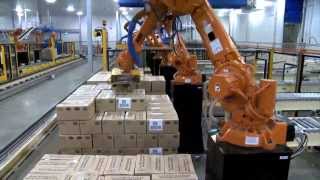 ABB Robotics  Palletizing Cartons [upl. by Belter]