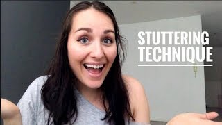 Stuttering Technique I Learned in Speech Therapy [upl. by Trofmoc]