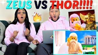 Epic Rap Battles of History quotZeus vs Thorquot REACTION [upl. by Aihcila]