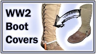 Making WW2 Gaiters  Historical Boot Cover DIY [upl. by Durwin]