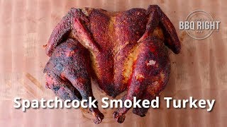 Spatchcock Smoked Turkey Recipe [upl. by Buine]