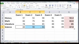 Calculate Average in Excel [upl. by Htebazie913]