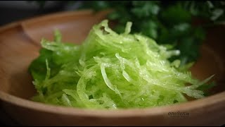 Самый Простой и Быстрый Салат из зеленой редьки Вкусный Полезный и Очень Бюджетный [upl. by Kragh]