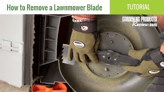 How to Remove amp Replace a Lawnmower Blade [upl. by Nirred]