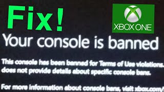 Your Xbox One is BANNED How to Fix get UNBANNED [upl. by Ragse]