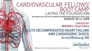 Acute Decompensated Heart Failure and Cardiogenic Shock Arvind Bhimaraj MD [upl. by Pedro11]