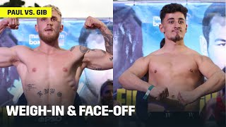 Jake Paul amp AnEsonGib WeighIn FaceOff Ahead Of Fight [upl. by Iclek141]