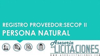 SECOP II proveedor natural [upl. by Lledo550]