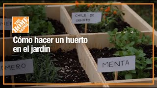 ¿Cómo hacer un huerto en el jardín [upl. by Zetnom]