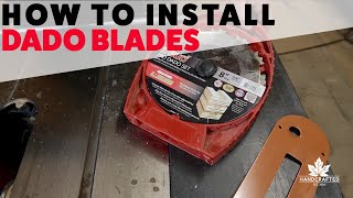 How To Install Dado Blades [upl. by Arratal330]