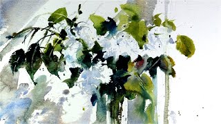 Watercolour Flowers in the style of Chien Chung Wei  DEMO 10 Kevin Chapman [upl. by Susejedesoj]