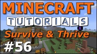 Minecraft Tutorials  E56 Trip Wire Trap Survive and Thrive III [upl. by Rosa]