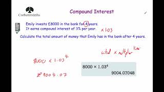 Compound Interest  Corbettmaths [upl. by Aremaj858]