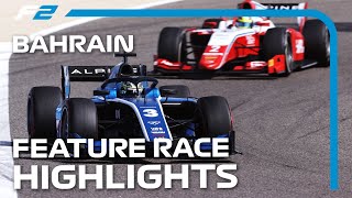 F2 Feature Race Highlights  2021 Bahrain Grand Prix [upl. by Nahtanaj628]