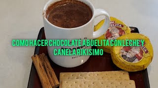 Como hacer choclate abuelita con Leche [upl. by Eramat]