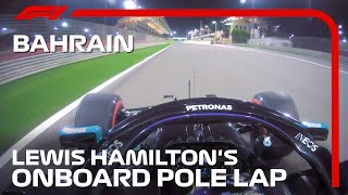 Lewis Hamiltons Pole Lap  2020 Bahrain Grand Prix  Pirelli [upl. by Ainaled]