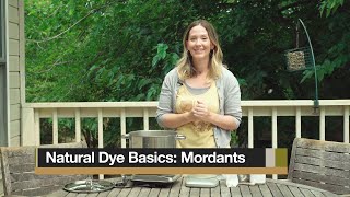 Natural Dye Basics Mordanting [upl. by Franek]