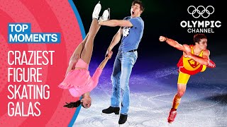 Top 10 Craziest Figure Skating Gala Performances  Top Moments [upl. by Meehyr]