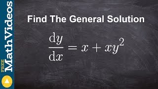 How to determine the general solution to a differential equation [upl. by Eiramacissej]