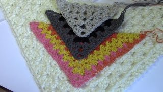 Haken  tutorial 84 granny omslagdoek [upl. by Gaulin]