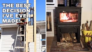 Drolet Deco ii Wood Stove Install [upl. by Malchus435]