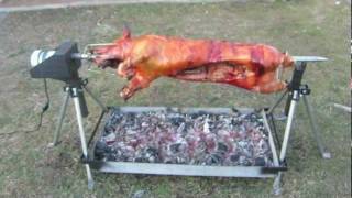 Whole Hog Rotisserie Spit by PigOut Roasters [upl. by Belen391]