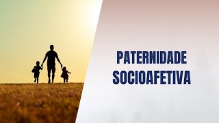 Paternidade socioafetiva [upl. by Ainesy]