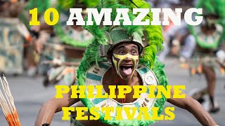 10 AMAZING PHILIPPINE FESTIVALS [upl. by Lanita]