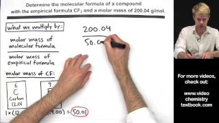 Calculating Molecular Formula from Empirical Formula [upl. by Akiria]