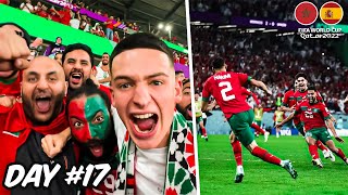 THE MOMENT MOROCCO KNOCK SPAIN OUT ON PENALTIES [upl. by Burger974]