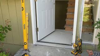 Jeld Wen Front Door Installation  Really crappy products and craftsmanship PART 1 [upl. by Cristen]