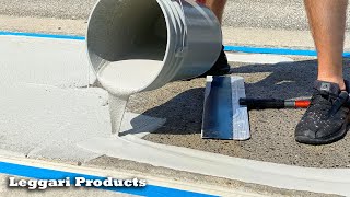 How To Repair Old Concrete  Resurface Concrete Sidewalk  Restoration Project DIY Concrete Repair [upl. by Kuebbing]