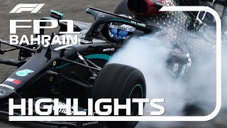 2020 Bahrain Grand Prix FP1 Highlights [upl. by Barbi]